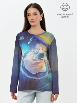 Лонгслив женский. Хлопок / Софи