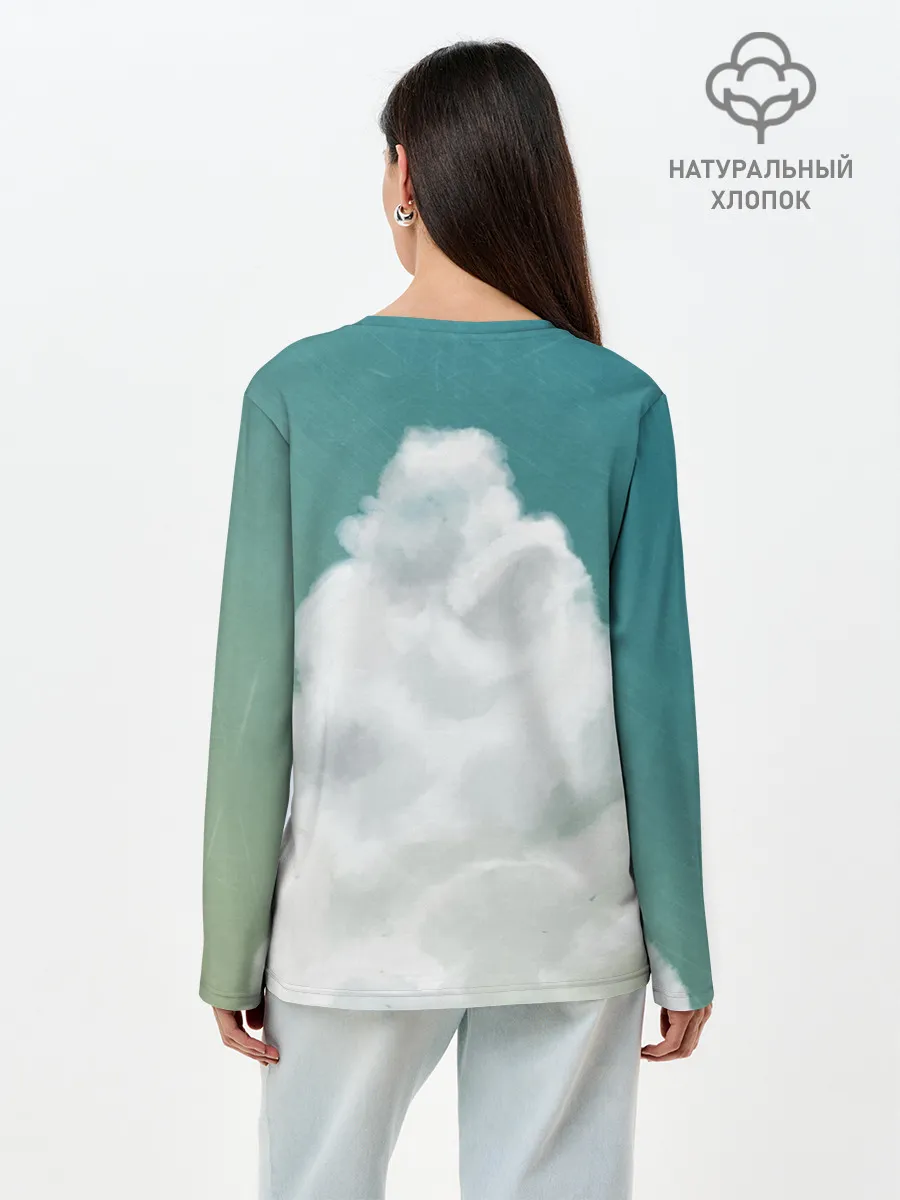 Лонгслив женский. Хлопок / Хаул, Софи, Кальцифер и другие