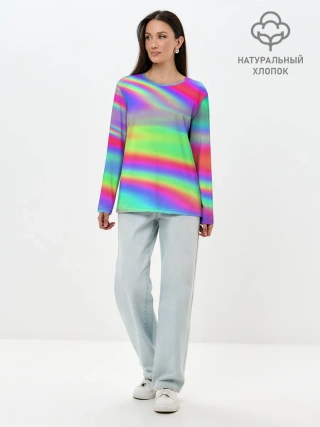 Лонгслив женский. Хлопок / GRADIENT