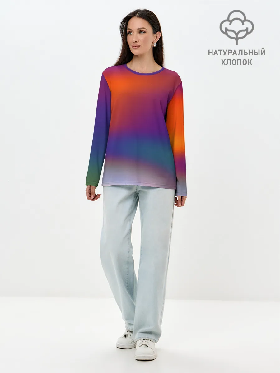 Лонгслив женский. Хлопок / GRADIENT