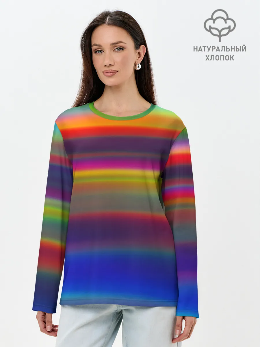 Лонгслив женский. Хлопок / ГРАДИЕНТ