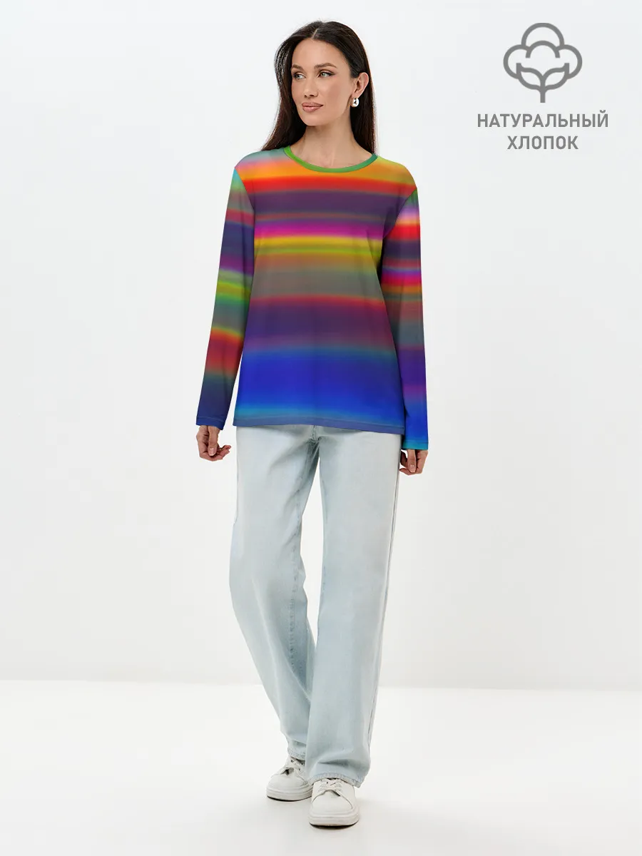 Лонгслив женский. Хлопок / ГРАДИЕНТ