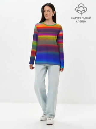 Лонгслив женский. Хлопок / ГРАДИЕНТ