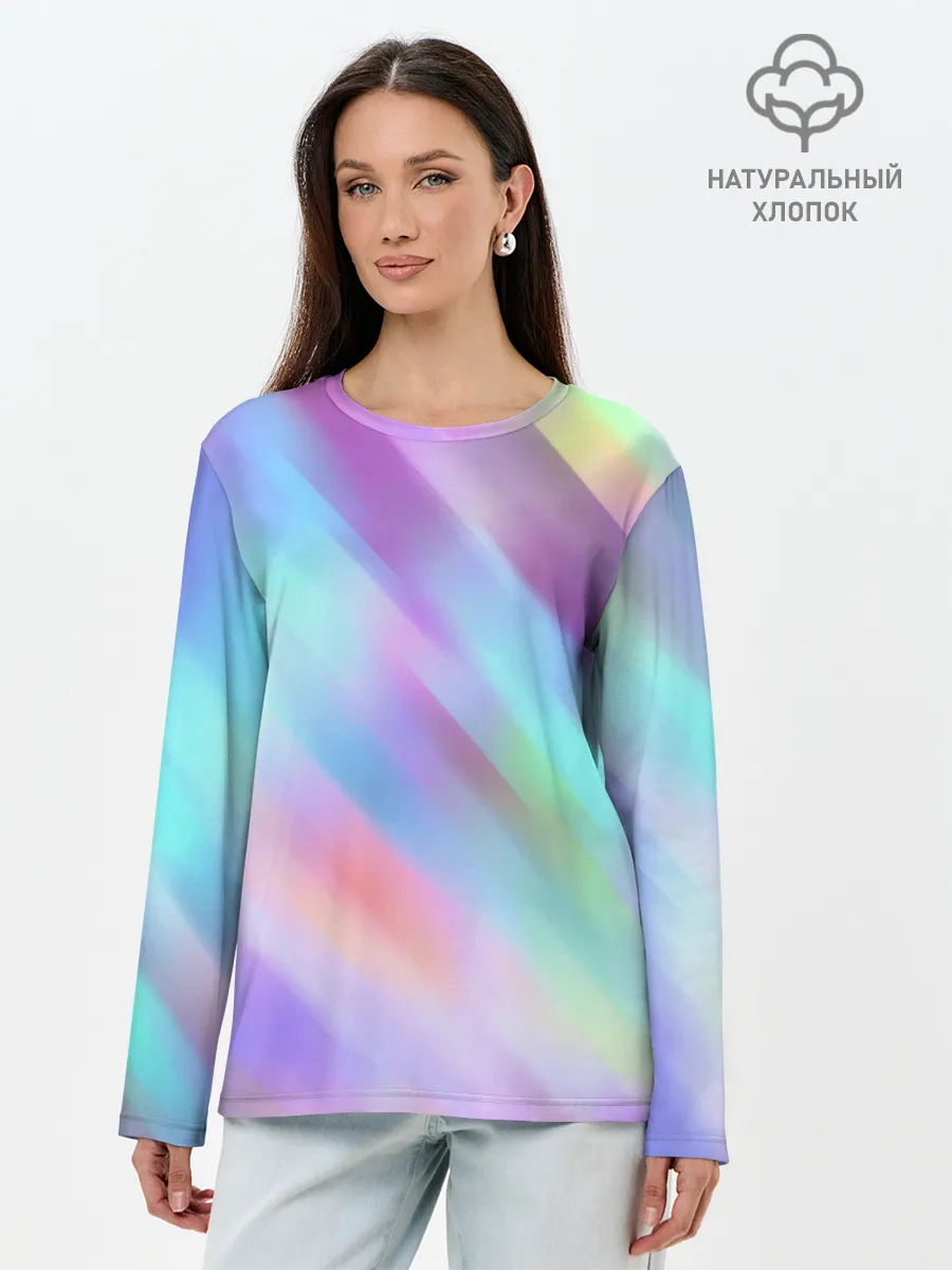 Лонгслив женский. Хлопок / ГРАДИЕНТ