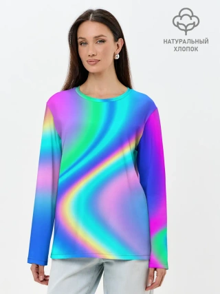 Лонгслив женский. Хлопок / ГРАДИЕНТ