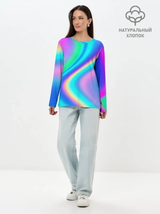 Лонгслив женский. Хлопок / ГРАДИЕНТ