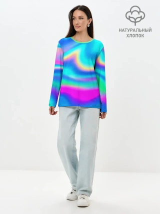 Лонгслив женский. Хлопок / ГРАДИЕНТ