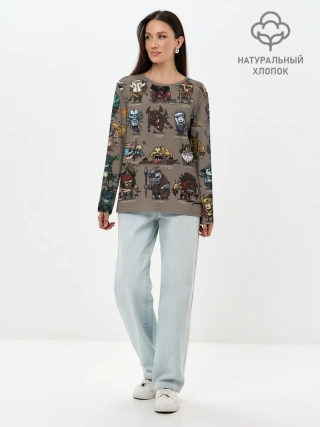 Лонгслив женский. Хлопок / Коры Доты 2