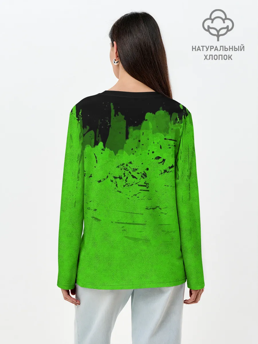 Лонгслив женский. Хлопок / Predator