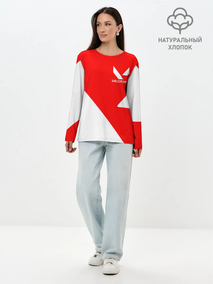 Лонгслив женский. Хлопок / VALORANT