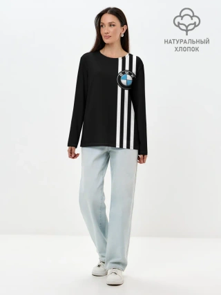 Лонгслив женский. Хлопок / BMW SPORT