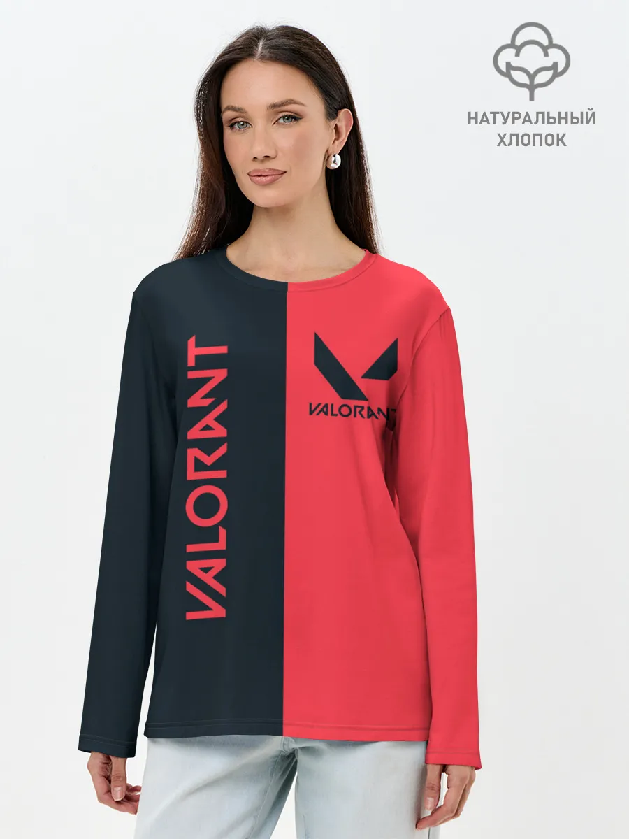 Лонгслив женский. Хлопок / VALORANT | ВАЛОРАНТ