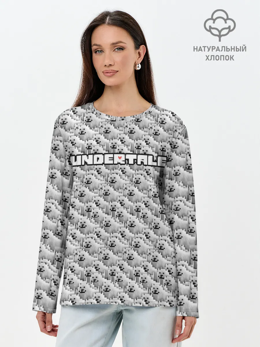 Лонгслив женский. Хлопок / UNDERTALE