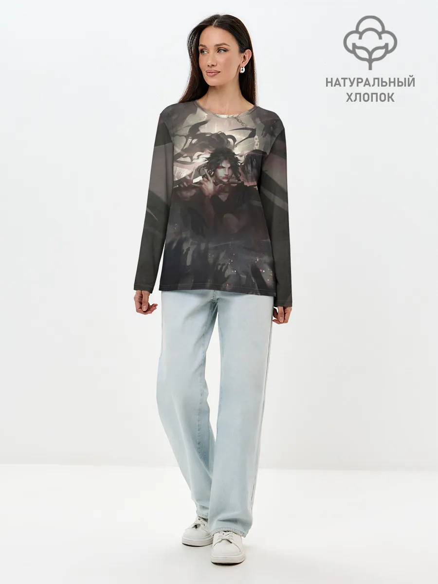 Лонгслив женский. Хлопок / Вэй Ин