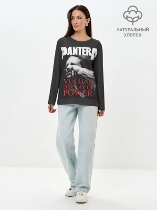 Лонгслив женский. Хлопок / PANTERA VULGAR OF POWER