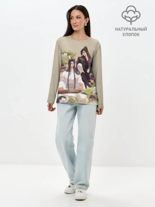 Лонгслив женский. Хлопок / Wei Ying and Lan Zhan