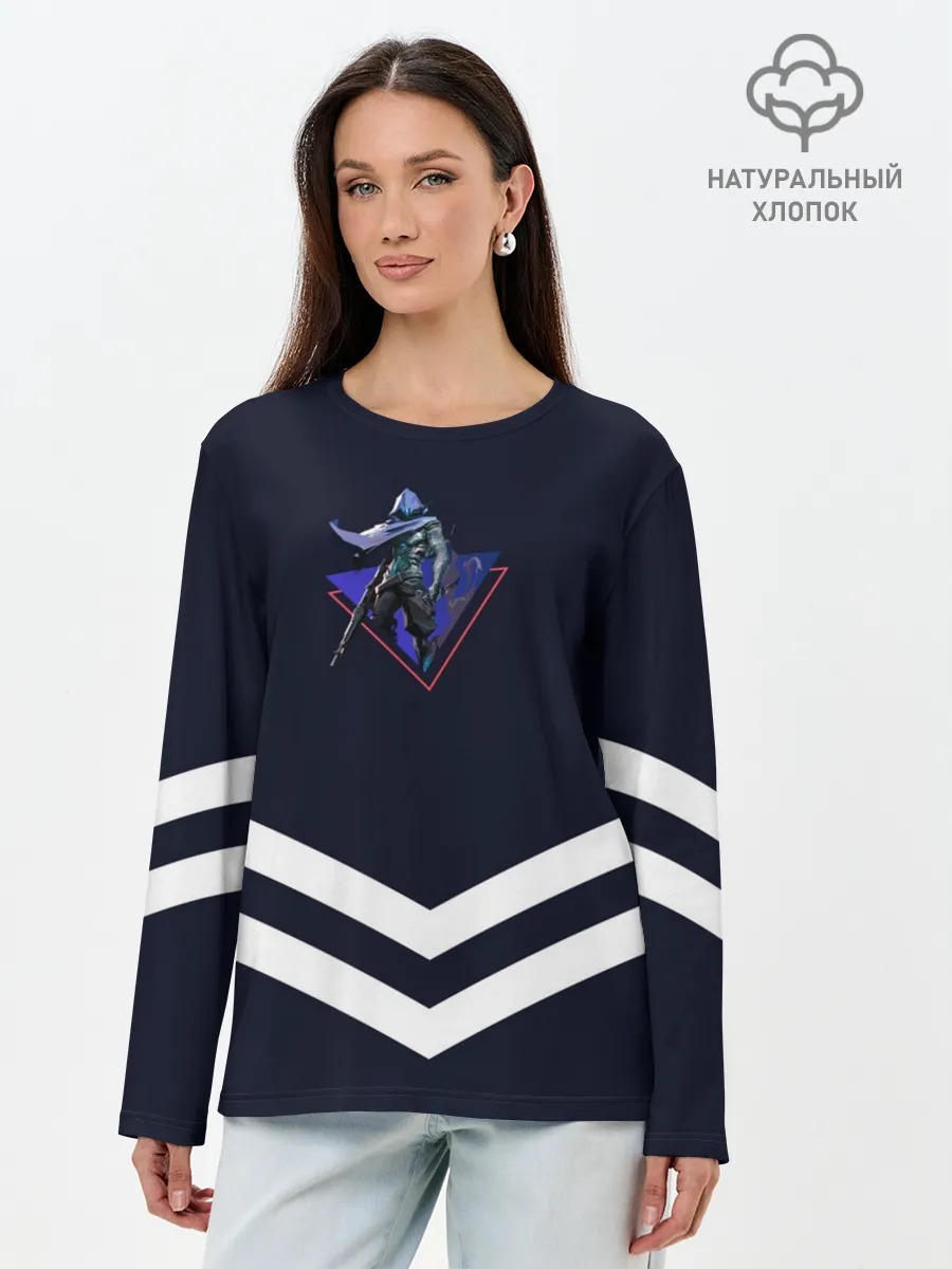 Лонгслив женский. Хлопок / Valorant