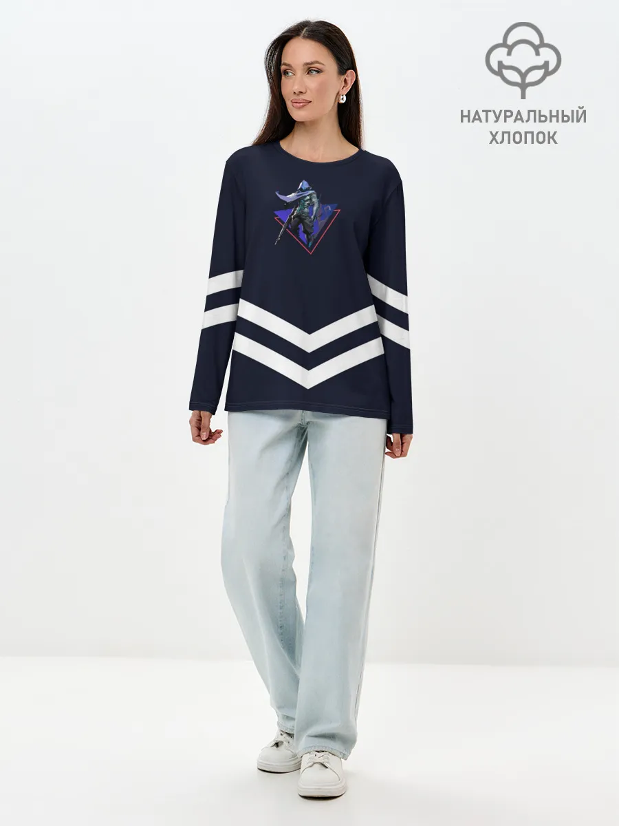 Лонгслив женский. Хлопок / Valorant