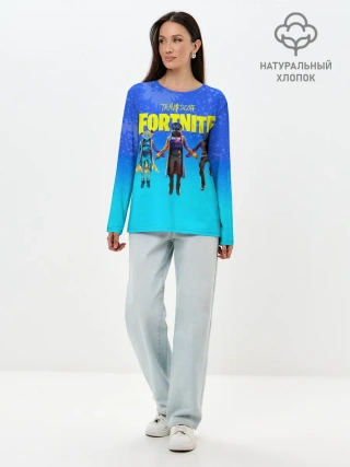 Лонгслив женский. Хлопок / TRAVIS SCOTT+FORTNITE