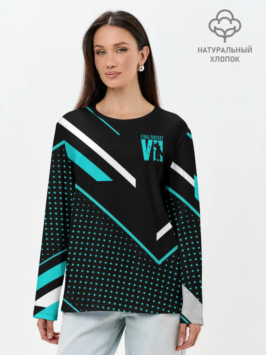 Лонгслив женский. Хлопок / Final Fantasy