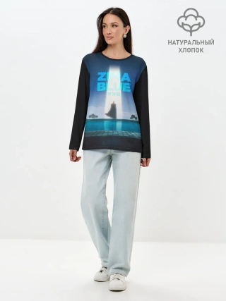 Лонгслив женский. Хлопок / Zima Blue