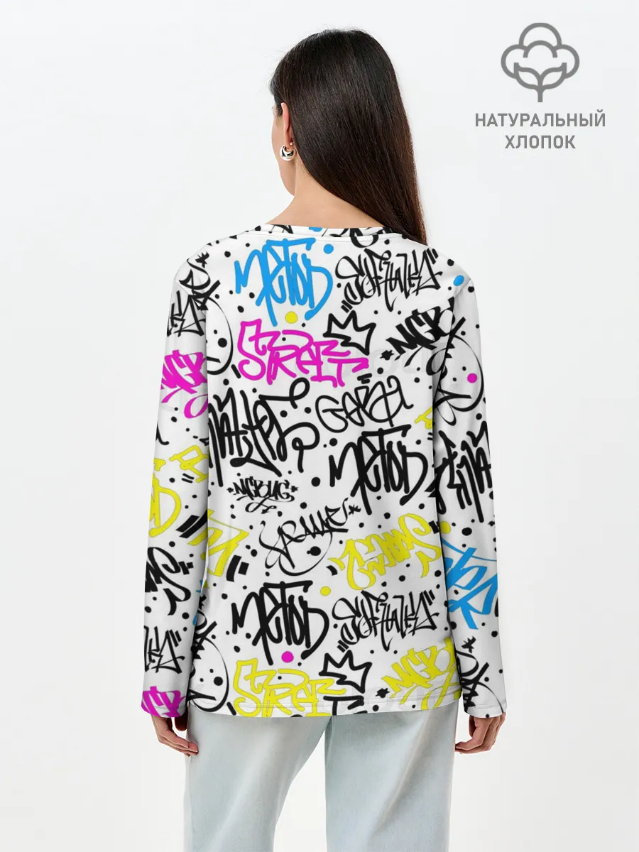 Лонгслив женский. Хлопок / MARSHMELLO