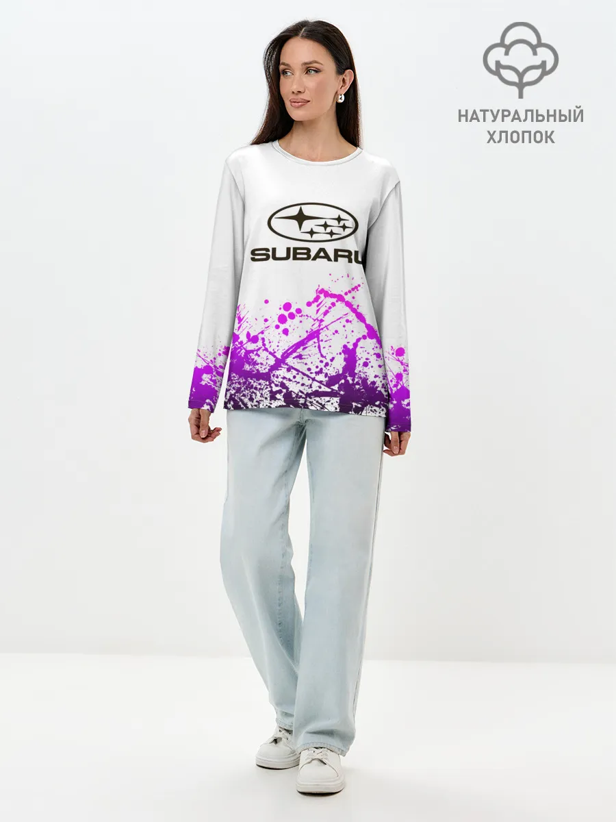 Лонгслив женский. Хлопок / SUBARU