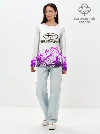 Лонгслив женский. Хлопок / SUBARU