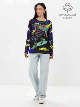 Лонгслив женский. Хлопок / TRAVIS SCOTT+FORTNITE