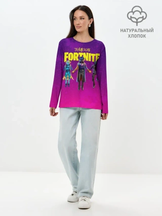Лонгслив женский. Хлопок / TRAVIS SCOTT+FORTNITE