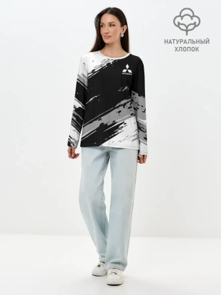 Лонгслив женский. Хлопок / Mitsubishi