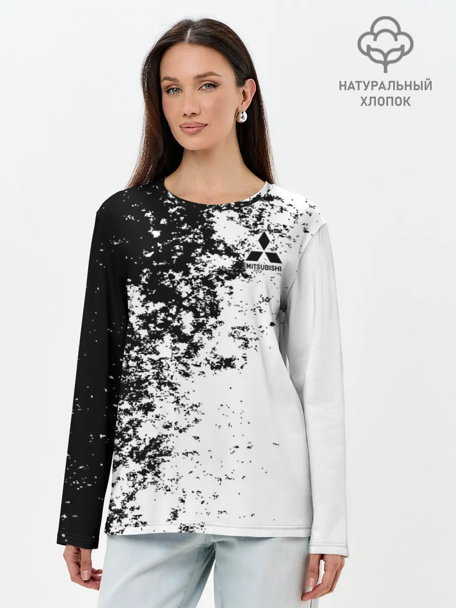 Лонгслив женский. Хлопок / Mitsubishi