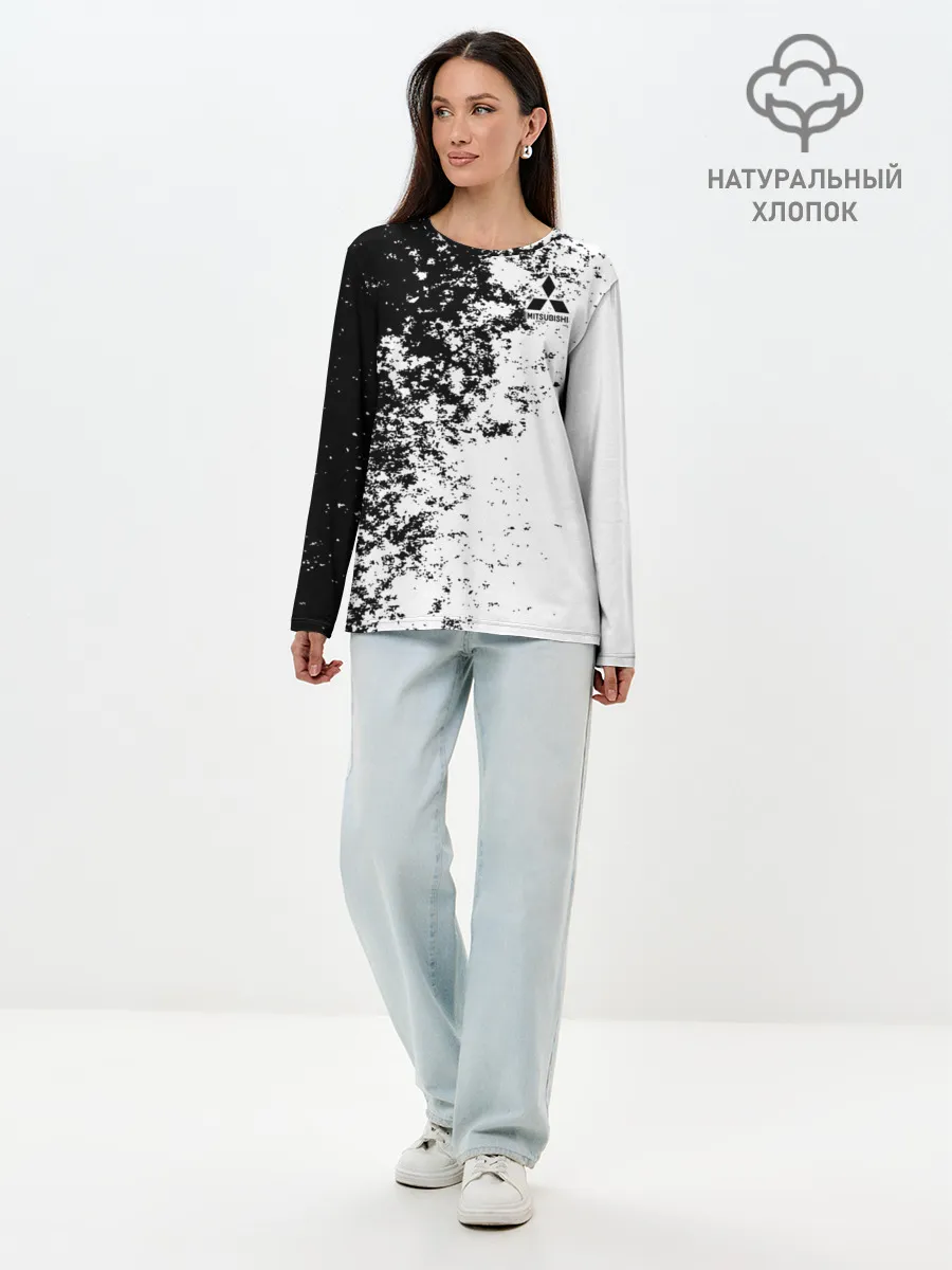 Лонгслив женский. Хлопок / Mitsubishi