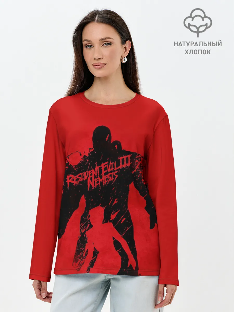 Лонгслив женский. Хлопок / Resident Evil 3