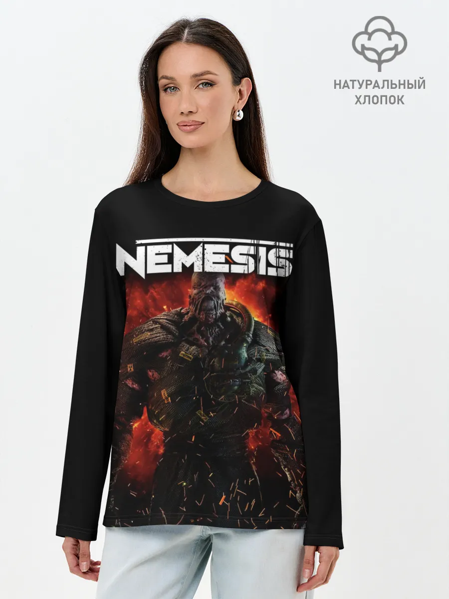 Лонгслив женский. Хлопок / Nemesis