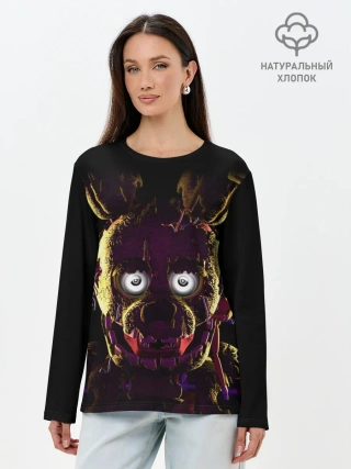 Лонгслив женский. Хлопок / FNAF [2]