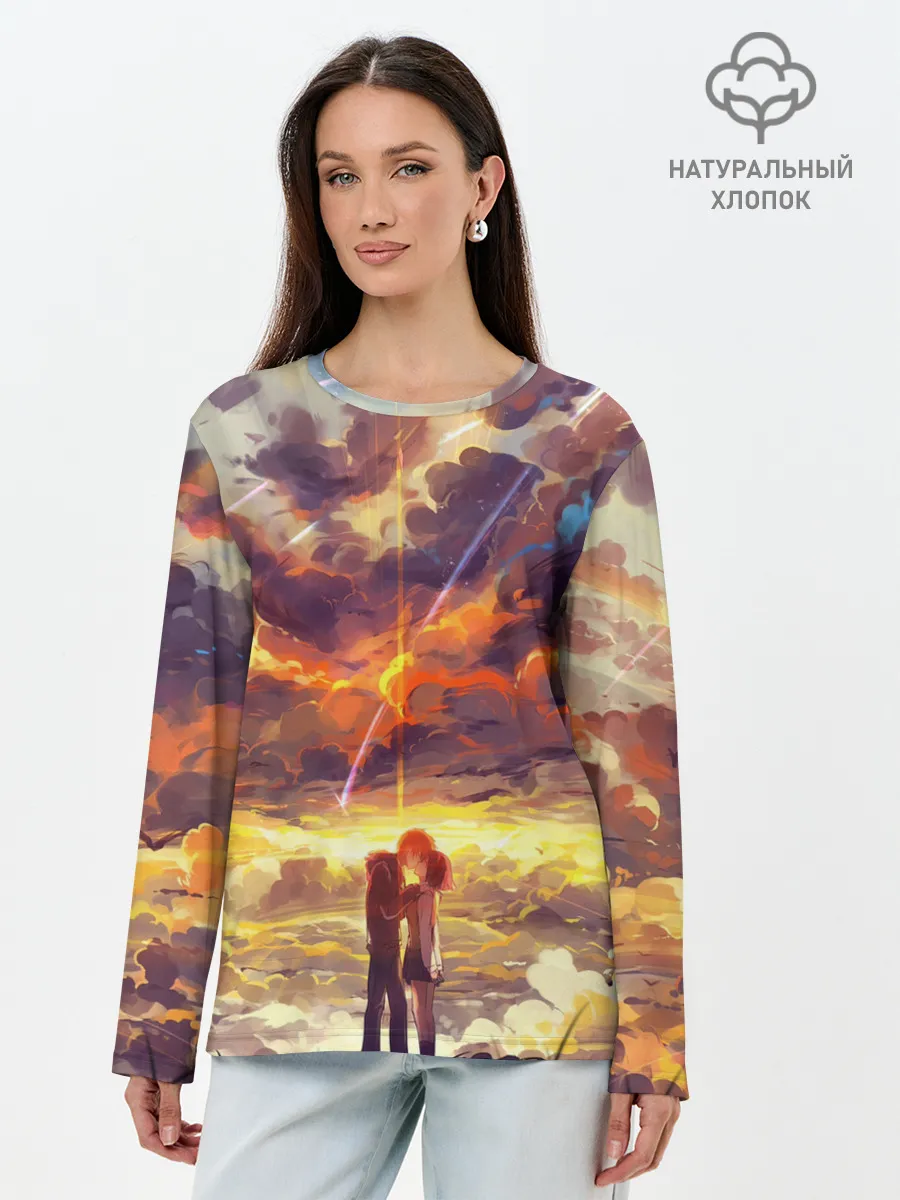 Лонгслив женский. Хлопок / Кимино Аниме