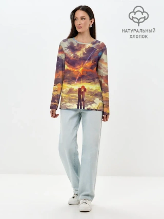 Лонгслив женский. Хлопок / Кимино Аниме