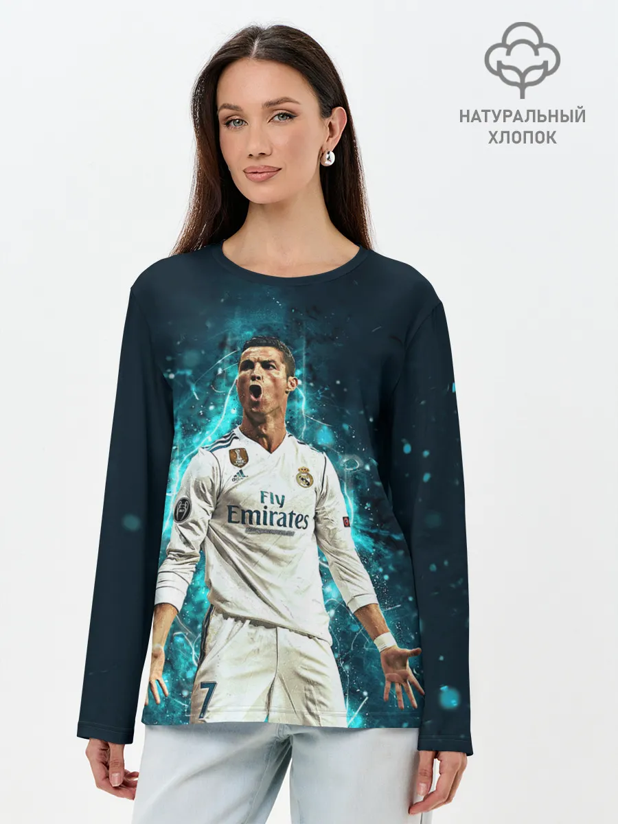Лонгслив женский. Хлопок / Роналдо