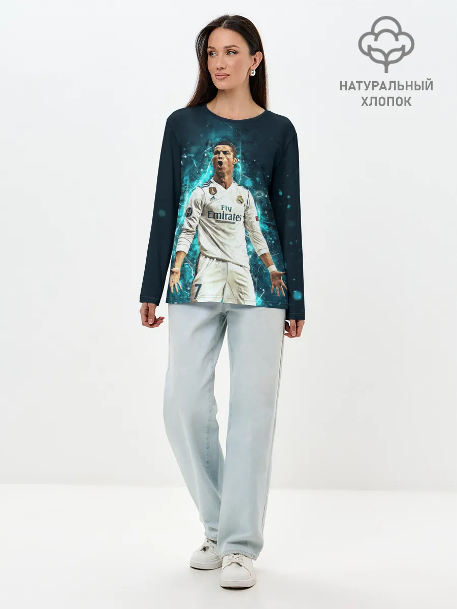 Лонгслив женский. Хлопок / Роналдо