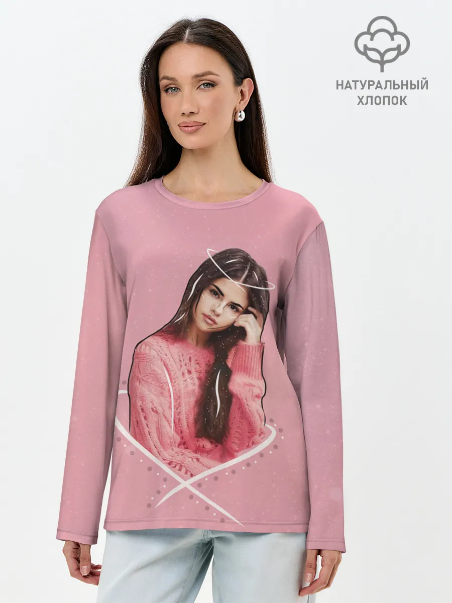 Лонгслив женский. Хлопок / Селена