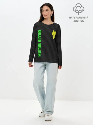 Лонгслив женский. Хлопок / BILLIE EILISH CARBON