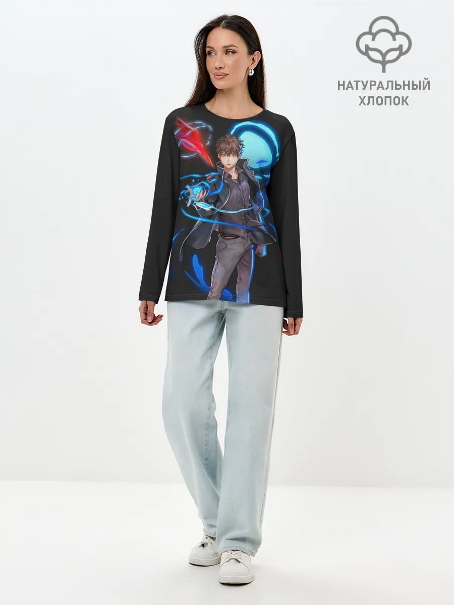 Лонгслив женский. Хлопок / Сила Баама. БАШНЯ БОГА