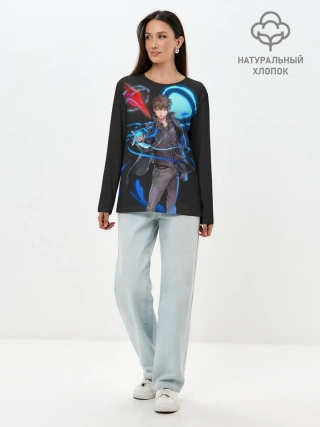 Лонгслив женский. Хлопок / Сила Баама. БАШНЯ БОГА