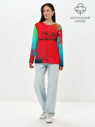 Лонгслив женский. Хлопок / SUBARU