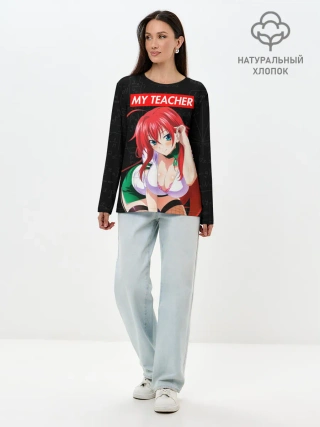 Лонгслив женский. Хлопок / SENPAI [MY TEACHER]