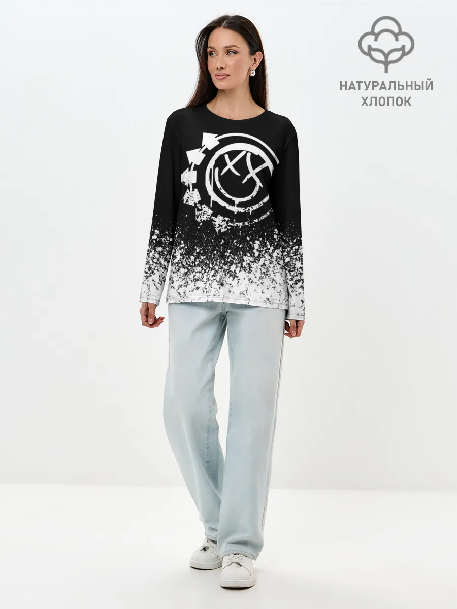 Лонгслив женский. Хлопок / Blink-182