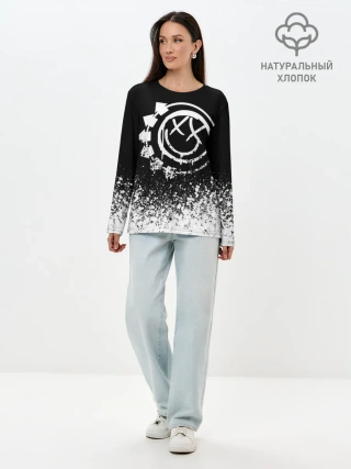 Лонгслив женский. Хлопок / Blink-182