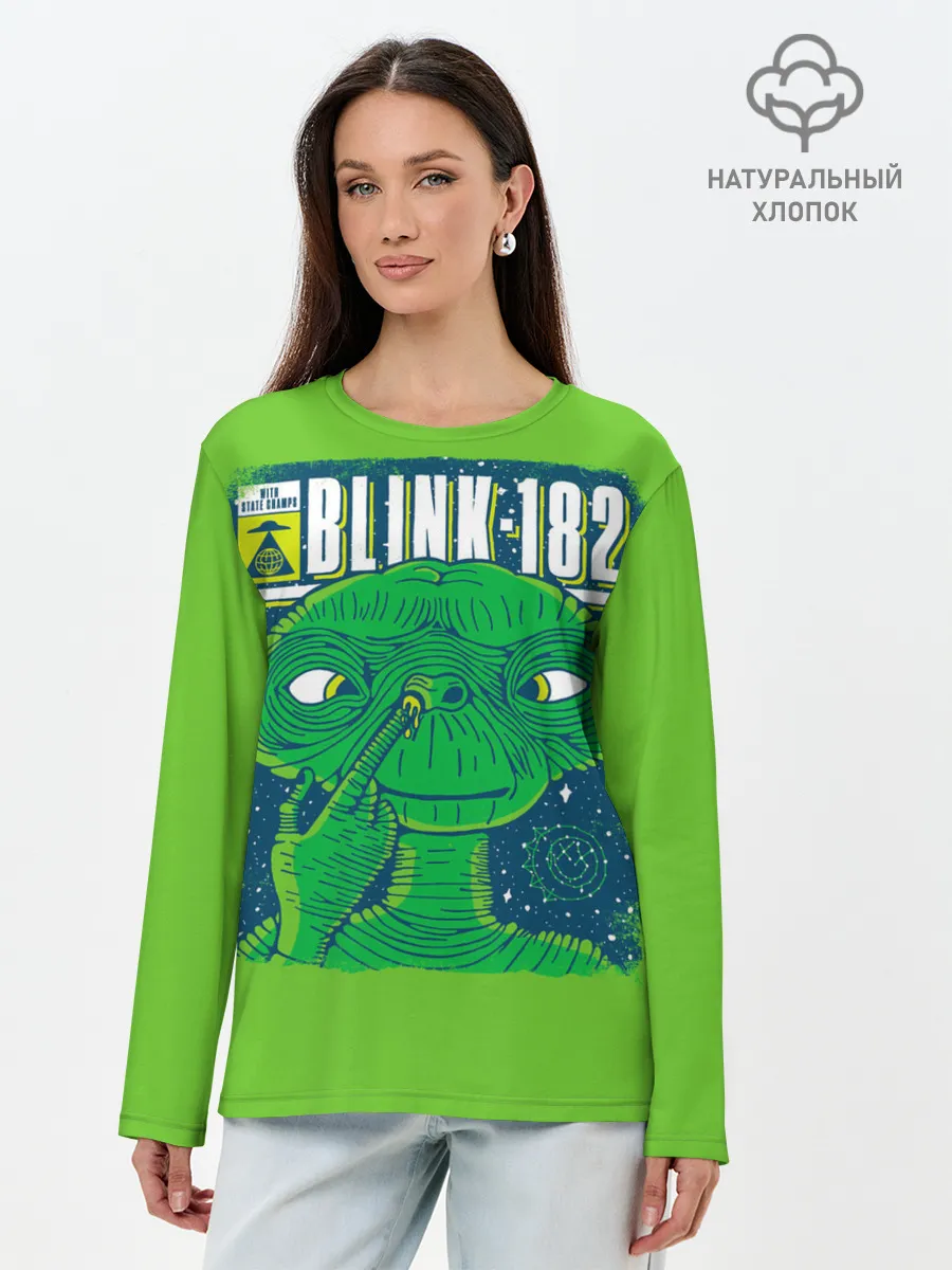 Лонгслив женский. Хлопок / Blink-182