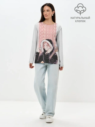 Лонгслив женский. Хлопок / Bassist